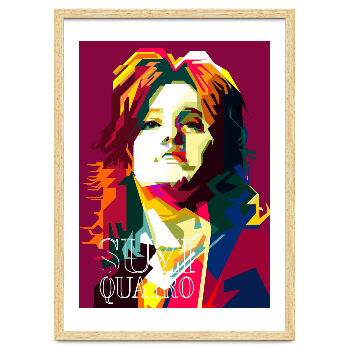 Suzi Quatro Blues Singer Pop Art WPAP