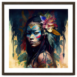 Floral Native Asian Warrior Portrait thumbnail