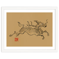 Kirin On Brown Paper