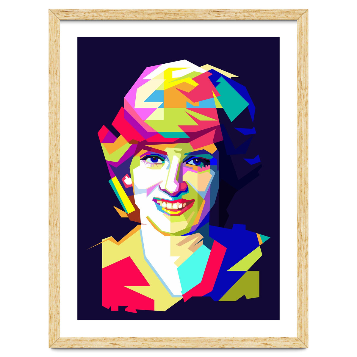 Lady Diana Princes Of Wales Pop Art WPAP