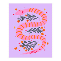 Modern snake - pink and orange (Print Only)