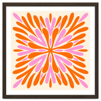 Symmetry Petals - pink and orange