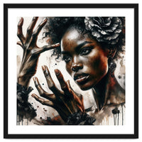 Noir Flamenco Hands Portrait