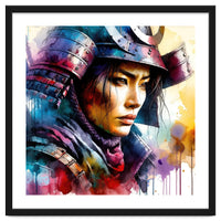 Samurai Asian Warrior Woman Portrait