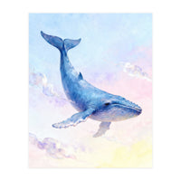 Flying Whale in the Clouds (Print Only)