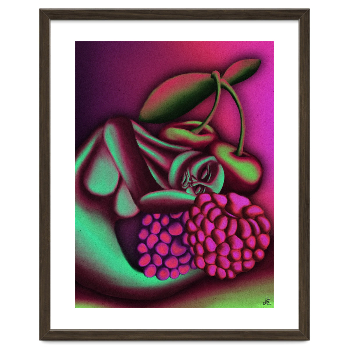 Sleepy Among The Berries And Cherries