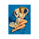 Pinup Sexy Girl Reading A Love Letter (Print Only) thumbnail