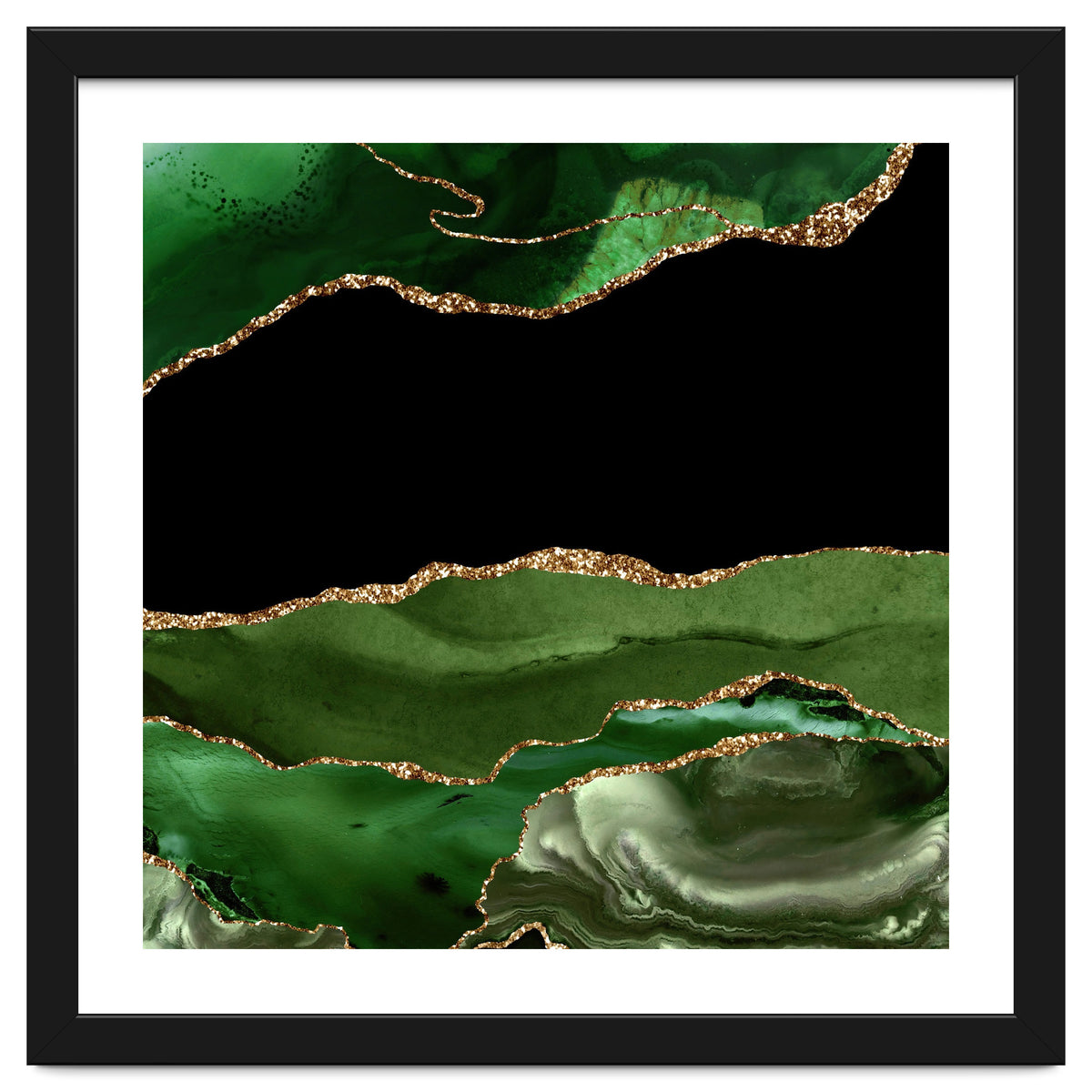 Green & Gold Agate Texture 16