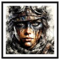 Warrior Woman With Aviator Goggles
