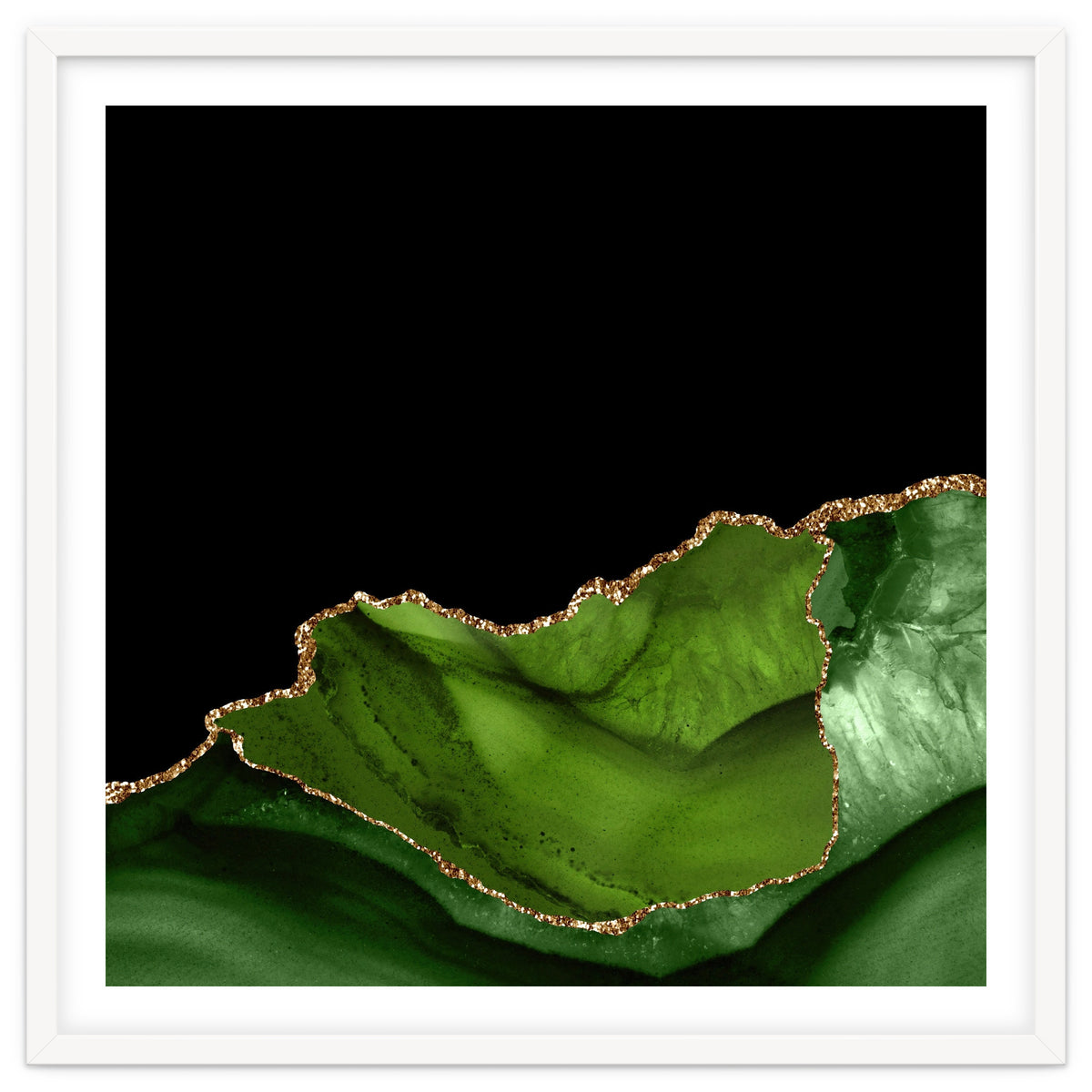 Green & Gold Agate Texture 06