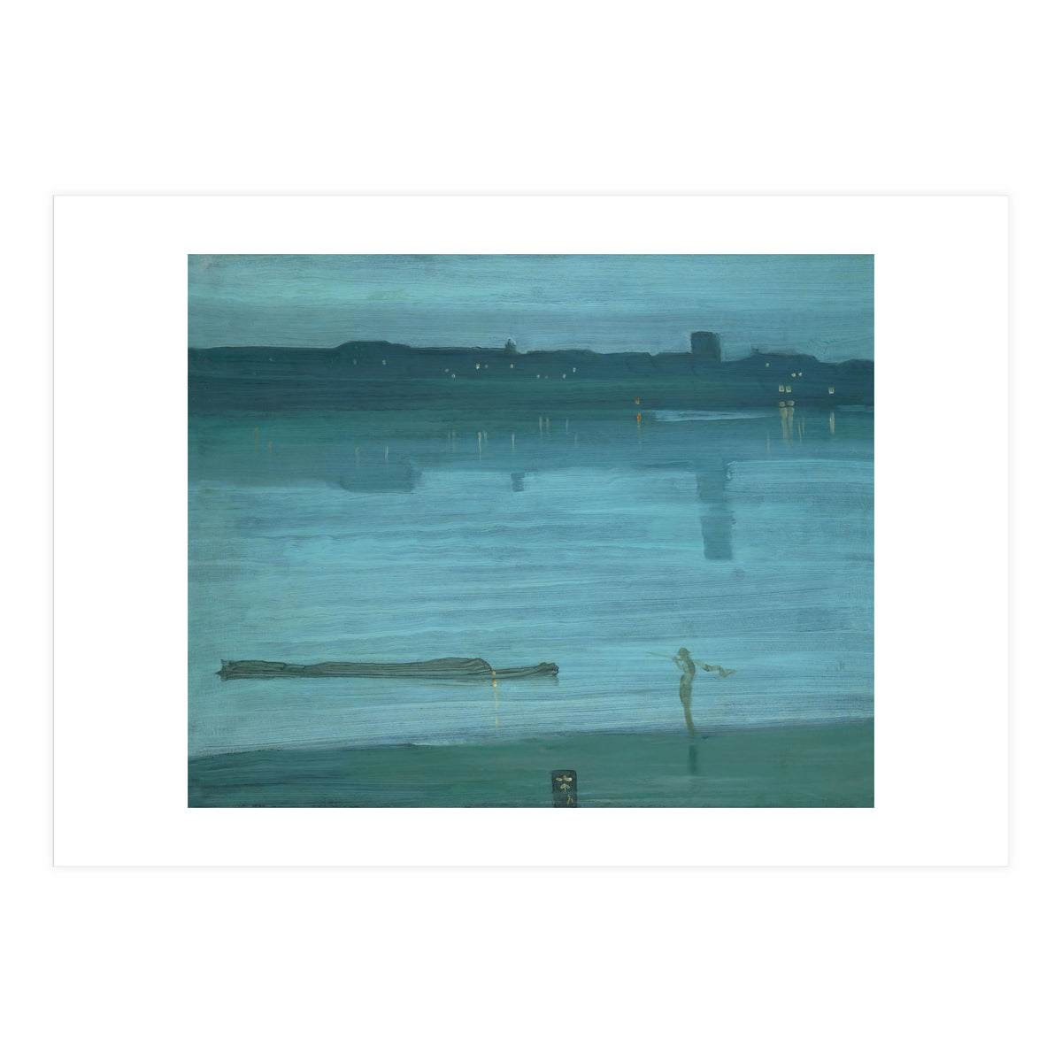 Nocturne, Blue and Silver: Chelsea, 1871 Canvas, 50,2 x 60,8 cm. (Print Only)