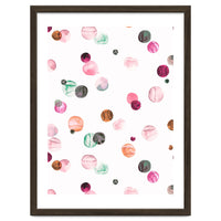 Polka Dots Watercolor Minimal Pink