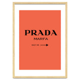 Prada Marfa, Fashion Sign Poster, Chic Decor, thumbnail