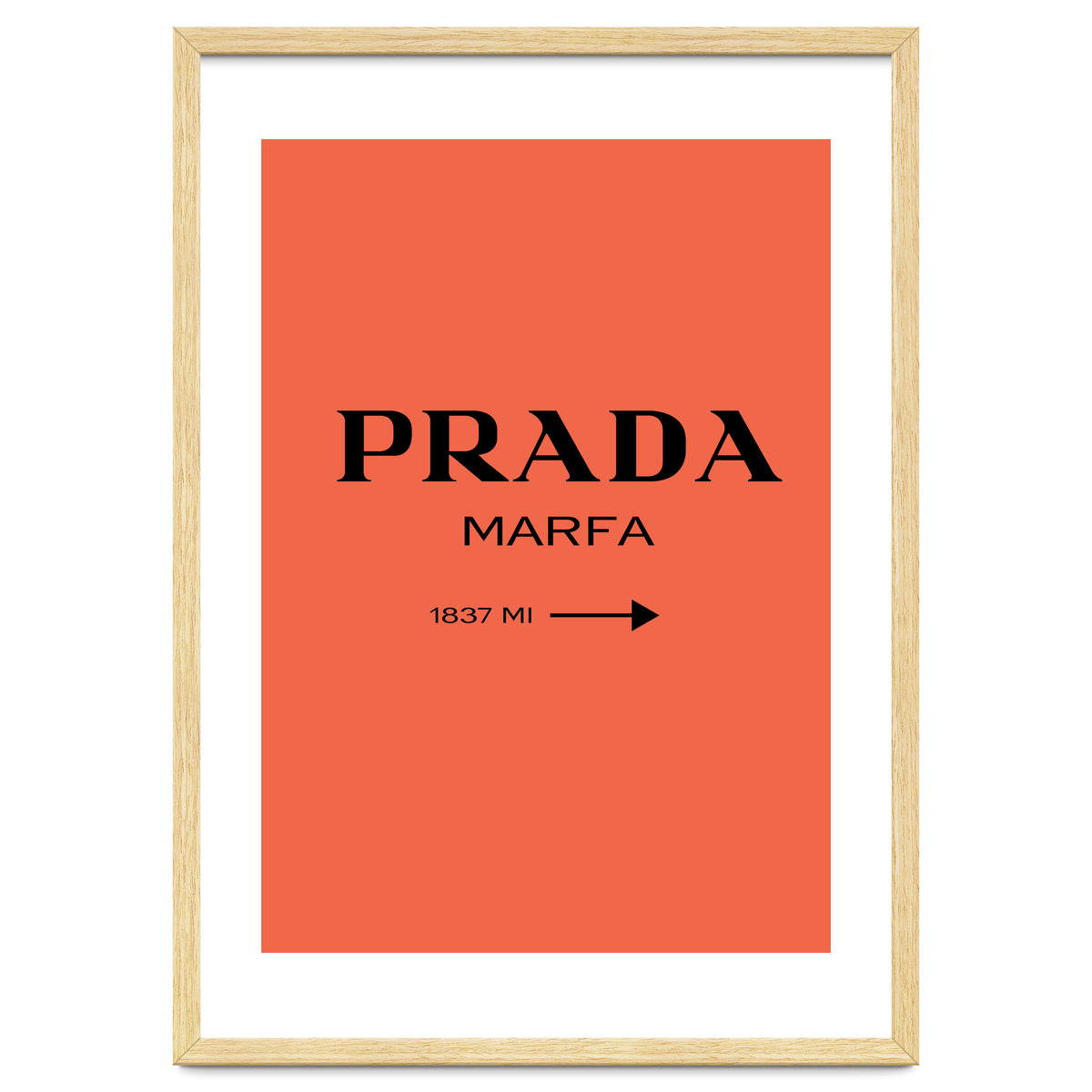 Prada Marfa, Fashion Sign Poster, Chic Decor,