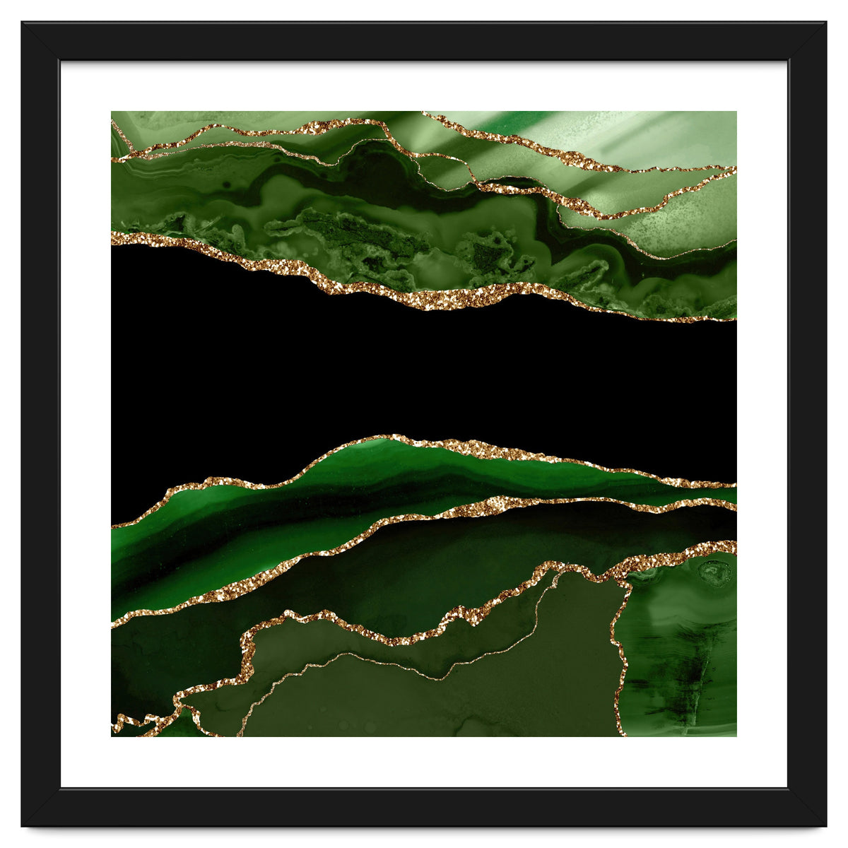 Green & Gold Agate Texture 11