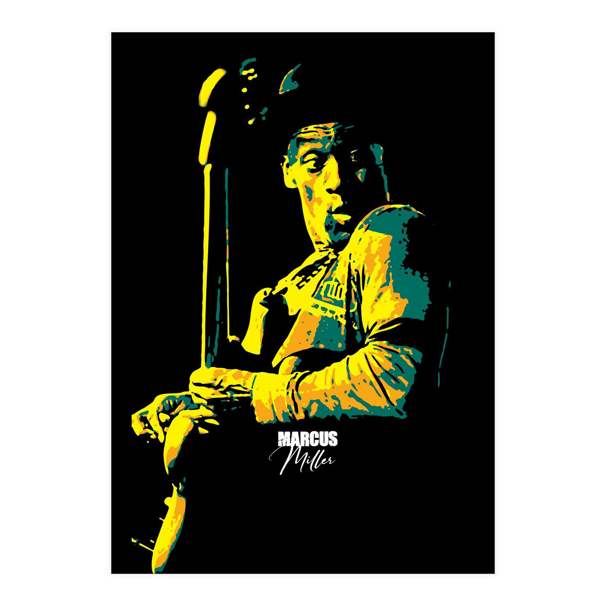 Marcus Miller American Musician Legend (Print Only)