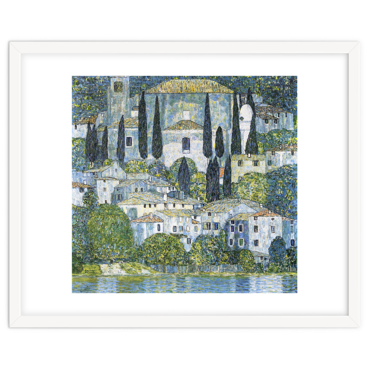 Gustav Klimt – Kirche in Cassone (1913) | Vibrant Landscape Masterpiece Art Print