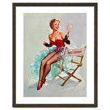 Sexy Pinup Actress Posing With a Mirror thumbnail