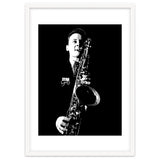 Stan Getz American Jazz Saxophonist in Grayscale thumbnail