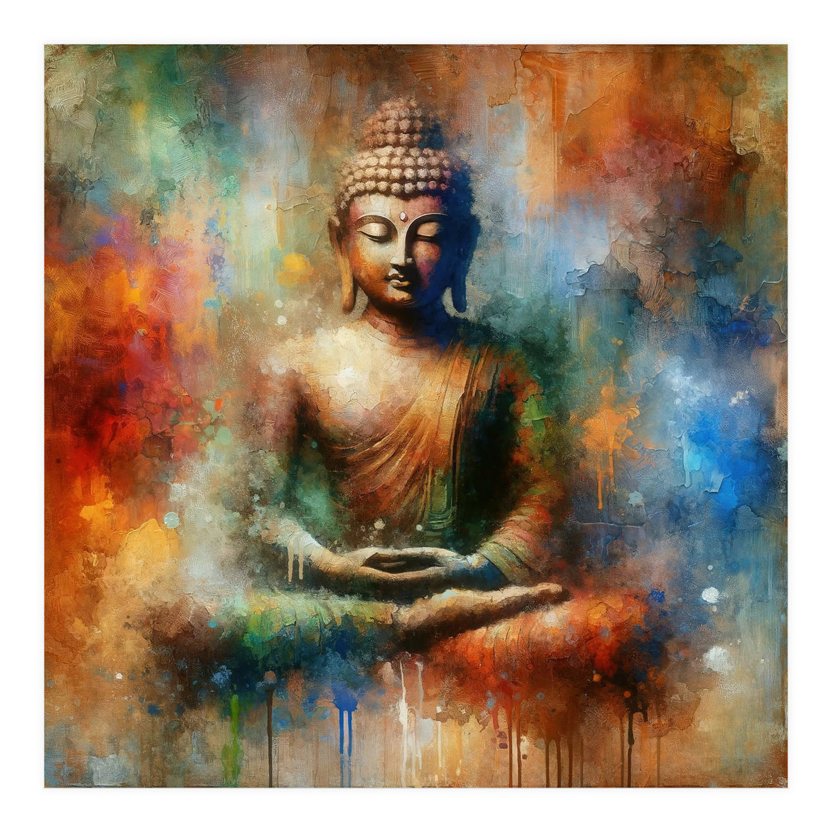 Tranquil Buddha Aura (Print Only)