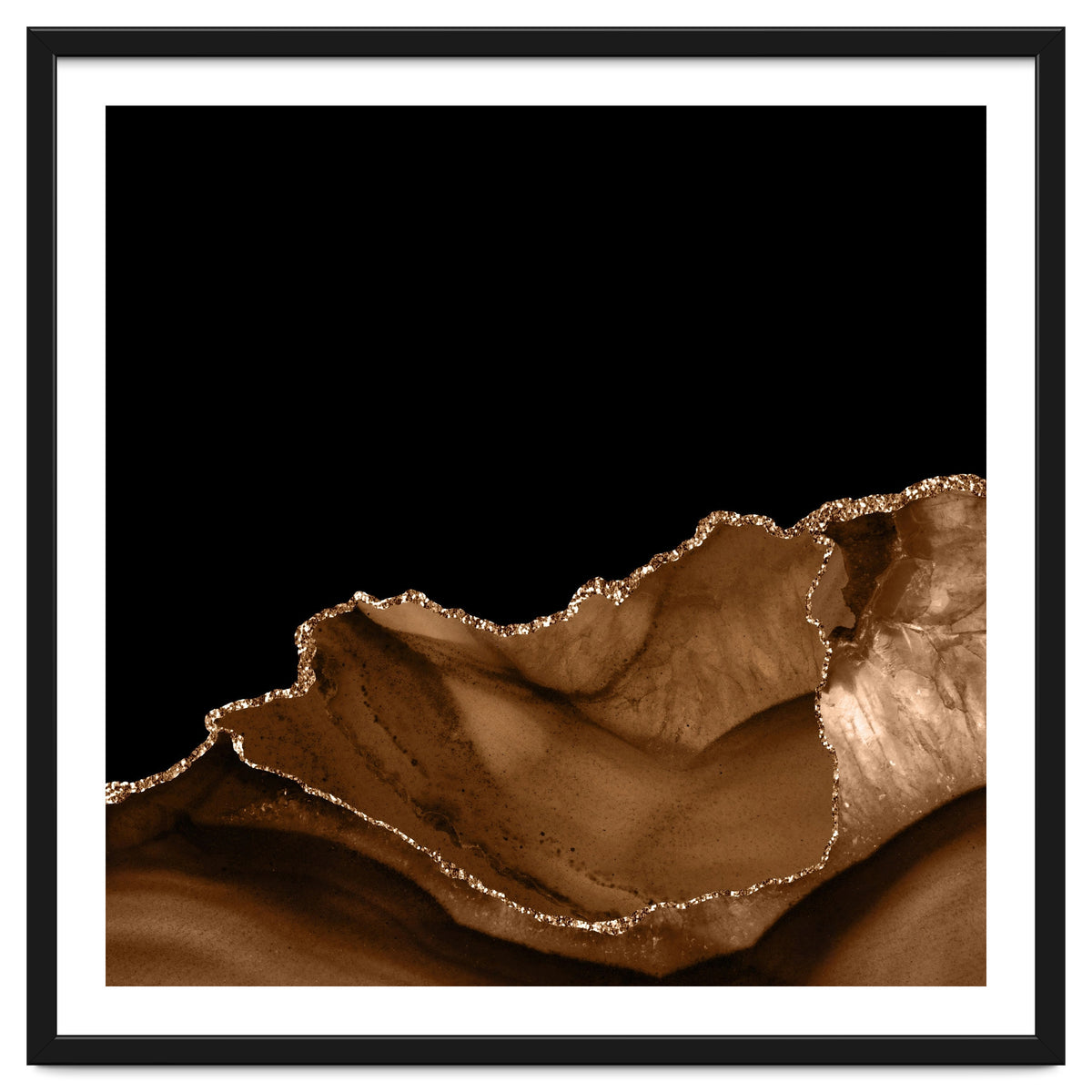 Brown & Gold Agate Texture 06