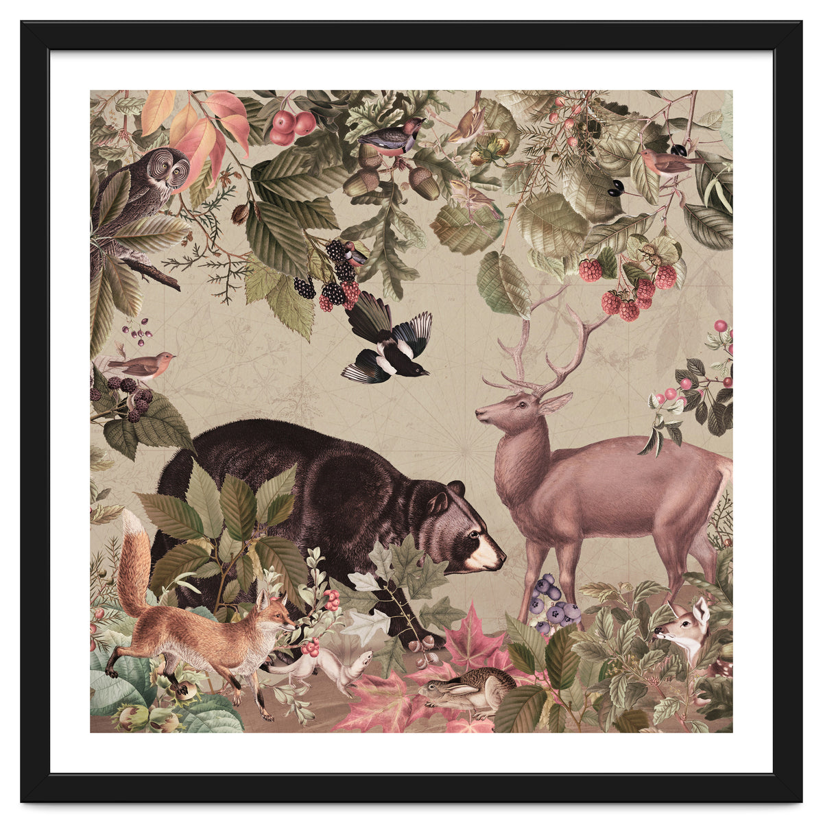 Nostalgic Autumn guardians of the forest