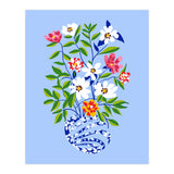 The Floopy Planter, Abstract Flower Pot Illustration, Pop Bohemian Eclectic Botanical, Flower Colorful Blossom (Print Only) thumbnail