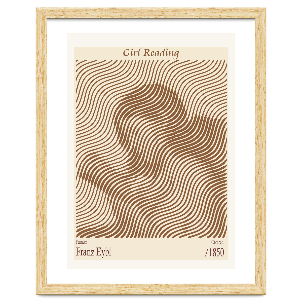 Girl Reading – Franz Eybl (1850)