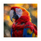 Scarlet Macaw Parrot Close Up Portrait (Print Only) thumbnail