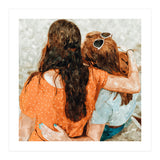 Soul Sisters | Modern Bohemian Friendship BFF Fashion | Friends Companion Summer Travel Painting (Print Only) thumbnail