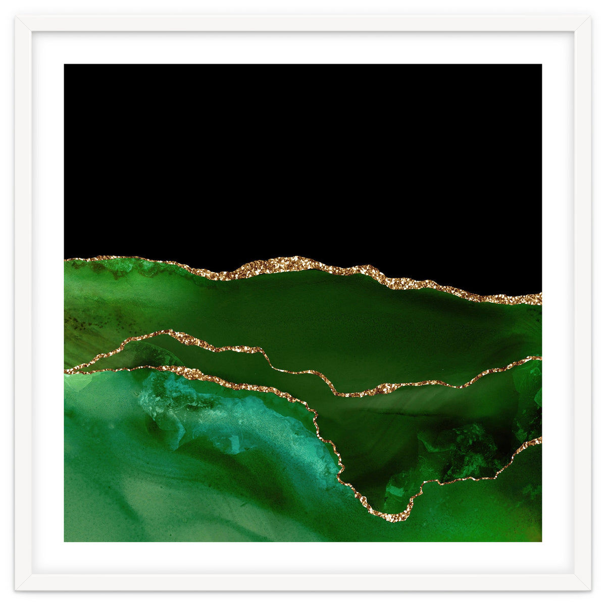 Green & Gold Agate Texture 07