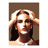 Monica Bellucci Actress Retro Art Illustration (Print Only) thumbnail