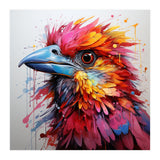 Vibrant Abstract Bird Portrait Watercolor Splash (Print Only) thumbnail