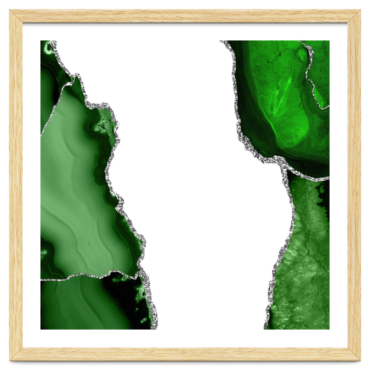 Green & Silver Agate Texture 15