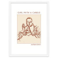 Girl With A Candle – Jean Baptiste Santerre