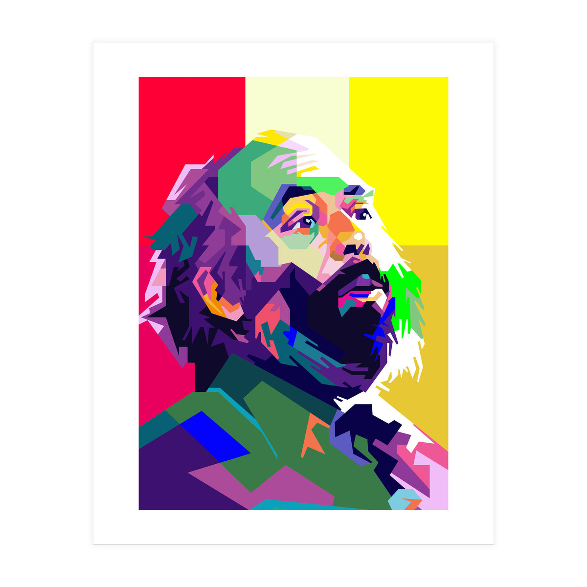 Luciano Pavarotti Opera Musical Pop Art WPAP  (Print Only)