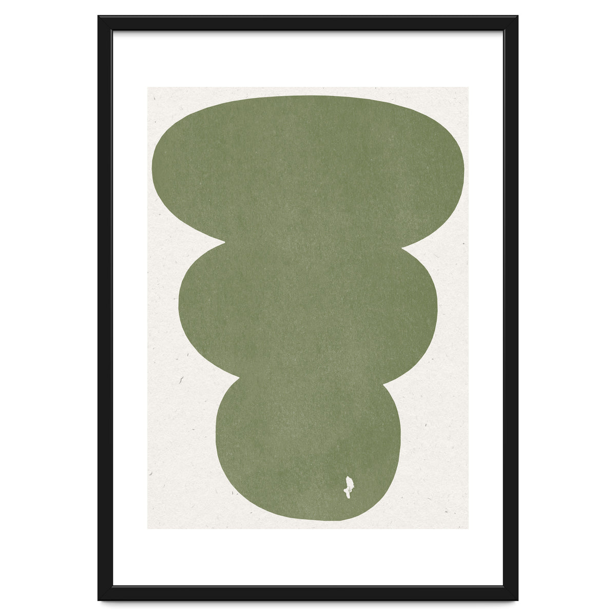 GREEN WATERCOLOR SHAPES NO.4