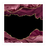 Burgundy & Gold Agate Texture 18  (Print Only) thumbnail