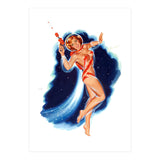 Pinup Astronaut Girl (Print Only) thumbnail