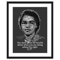 Rosa Parks  American Activist Legend in Scribble Art