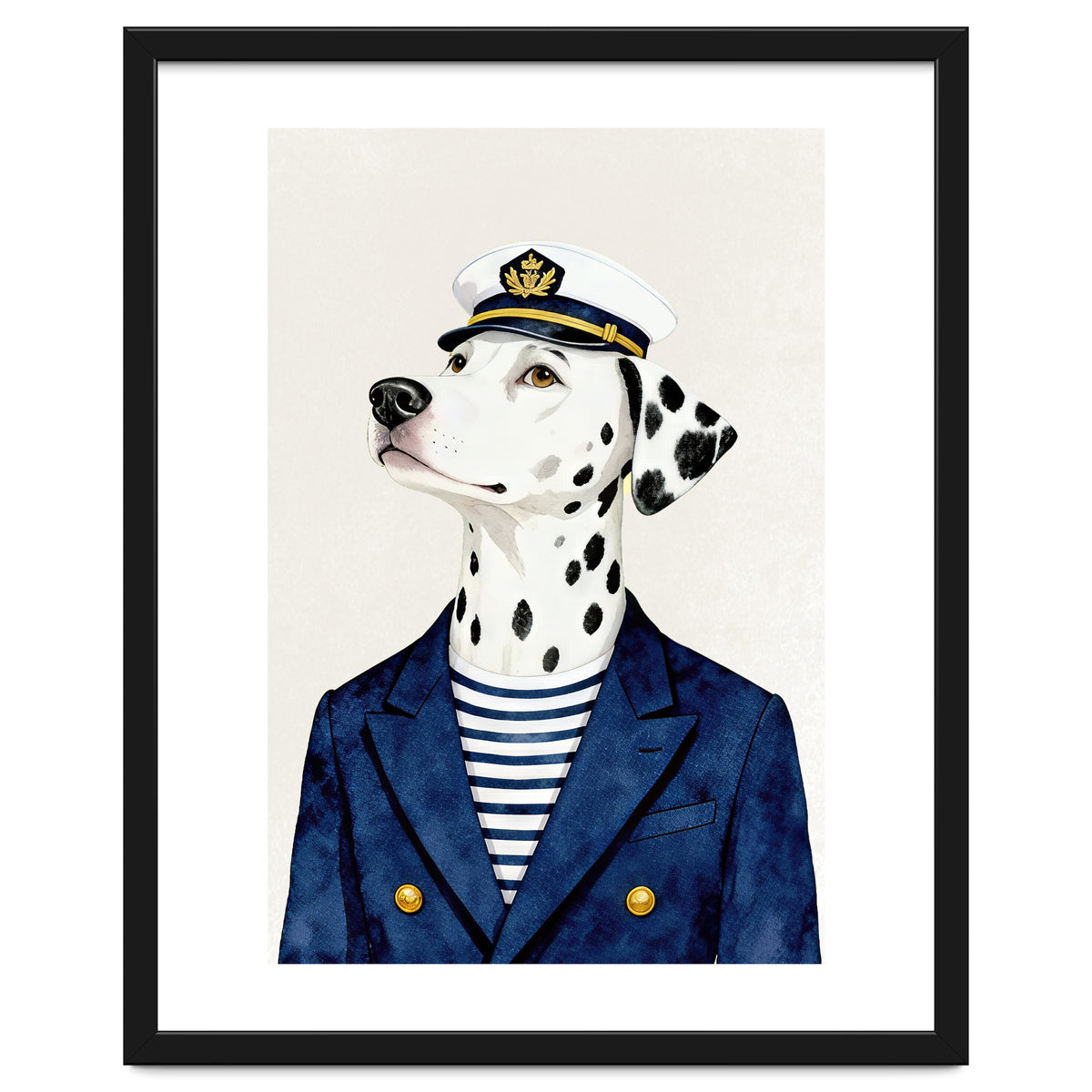 Dalmatian dog As captain