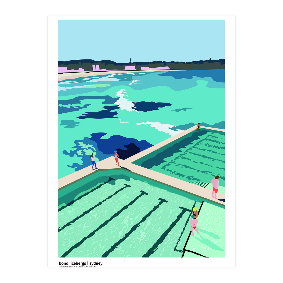 Bondi Icebergs Swimming Club - Sydney (Print Only)