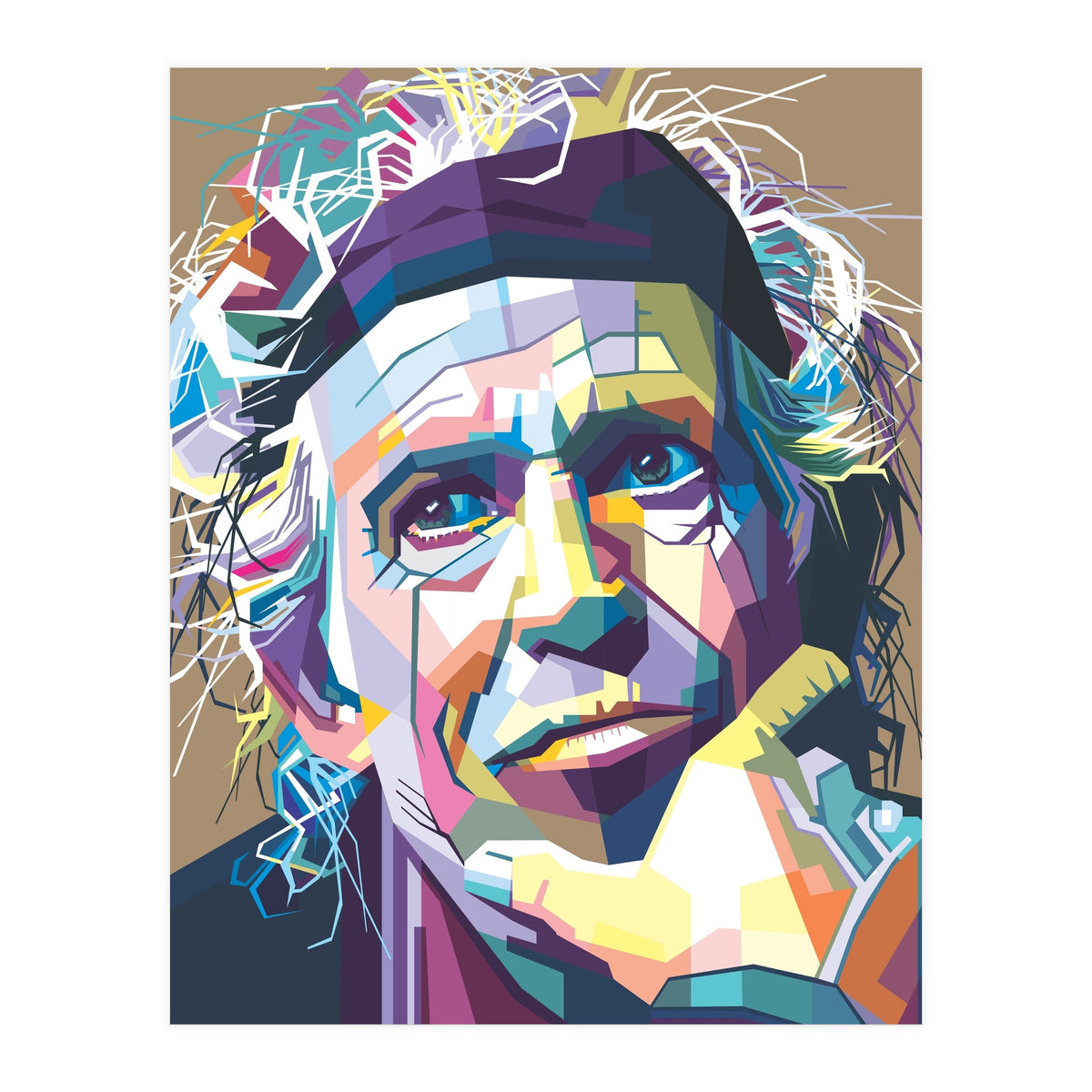 K Richards Pop Art WPAP (Print Only)