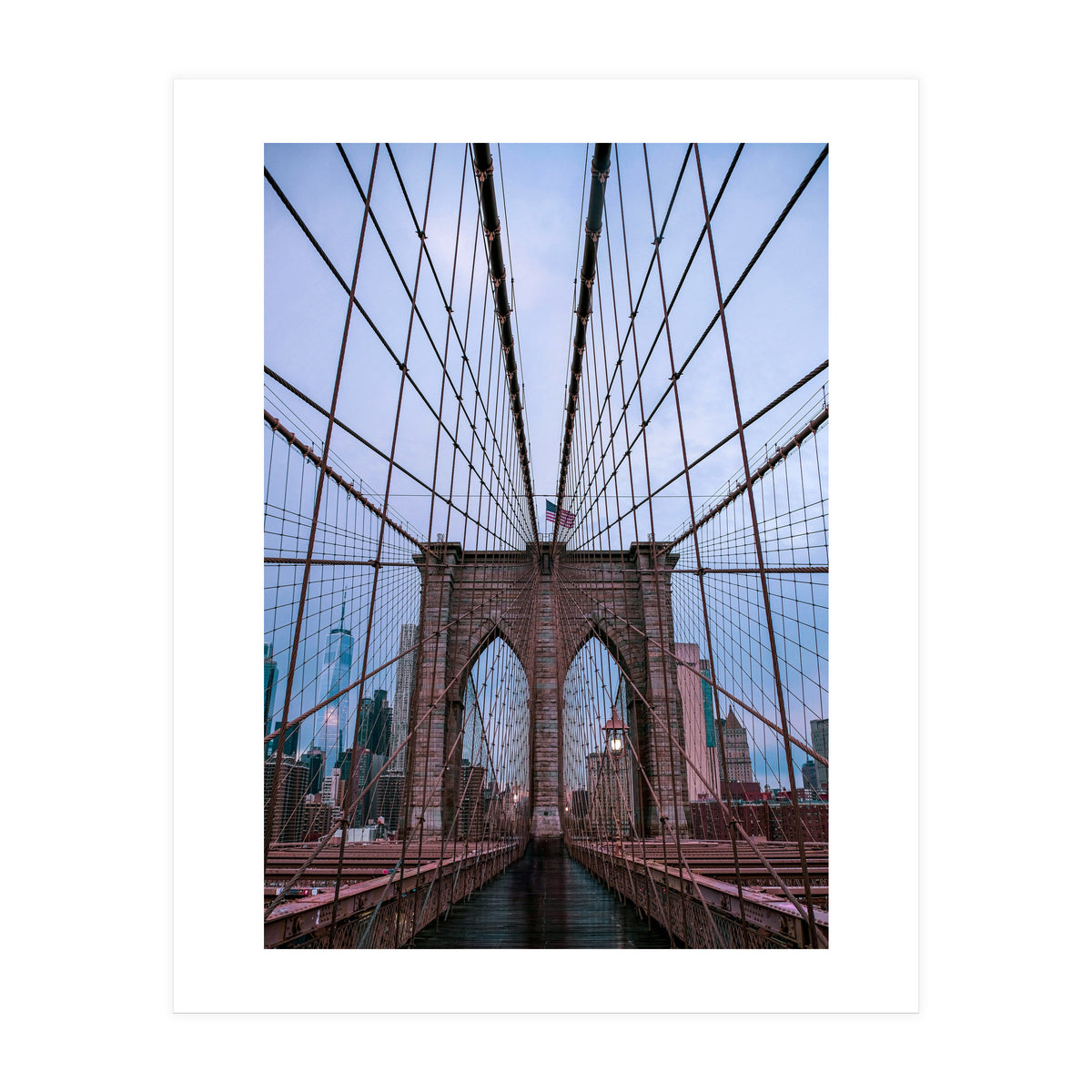 Brooklyn Bridge at Dawn, Iconic New York City Photography (Print Only)
