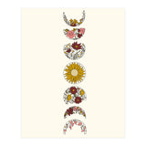 Floral Phases Of The Moon (Print Only) thumbnail