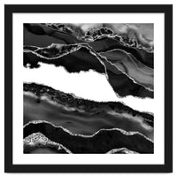 Black & Silver Agate Texture 06
