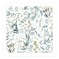 Eucalyptus Leaves Botanical Pattern (Print Only)