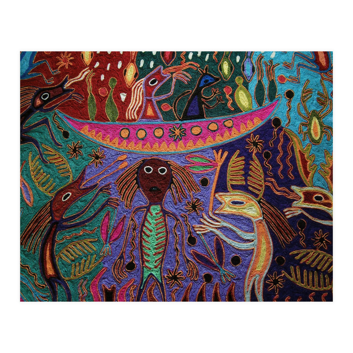 Mexico.Mexico city.National Museum of Anthropology. Huichol art. (Print Only)