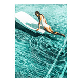 Pool Day | Summer Swimming Swim Fashion | Bath Vacation Relax Self Care Watercolor Painting (Print Only) thumbnail
