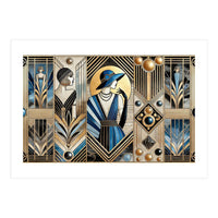 Jazz Age Sophistication In Art Deco (Print Only)